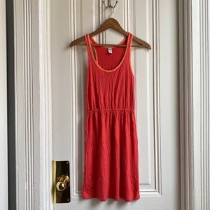 Old Navy Coral Orange Racerback Dress